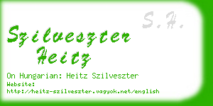 szilveszter heitz business card